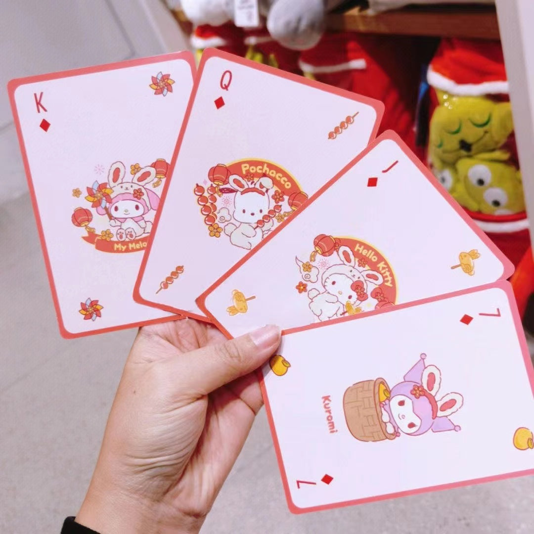 New Year playing cards