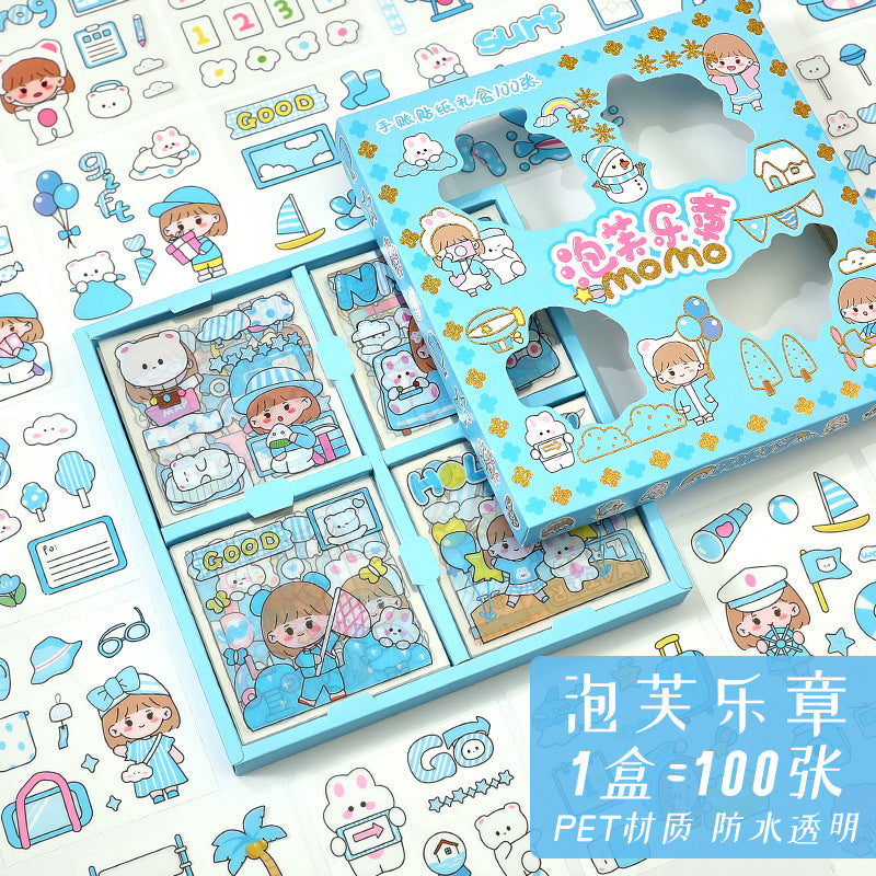 A0183 Momo stickers box 100 sheets