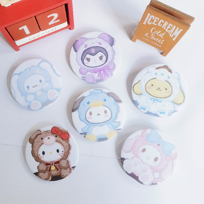 A0201 Animal badges (a set5 pcs)