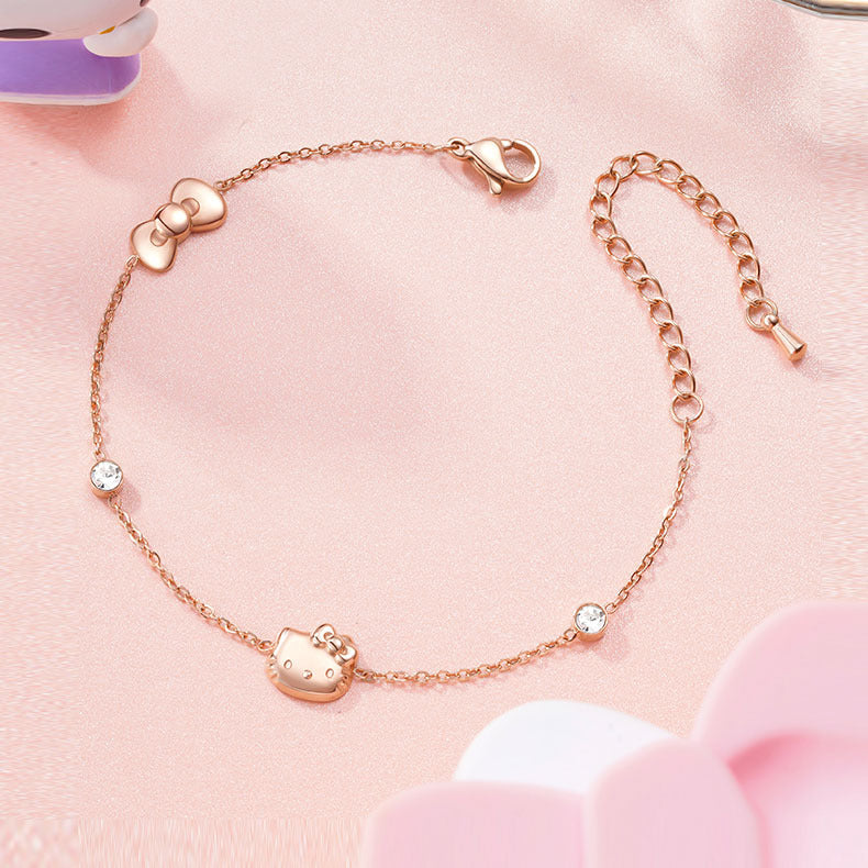 A0143 wish butterfly Hello Kitty bracelet