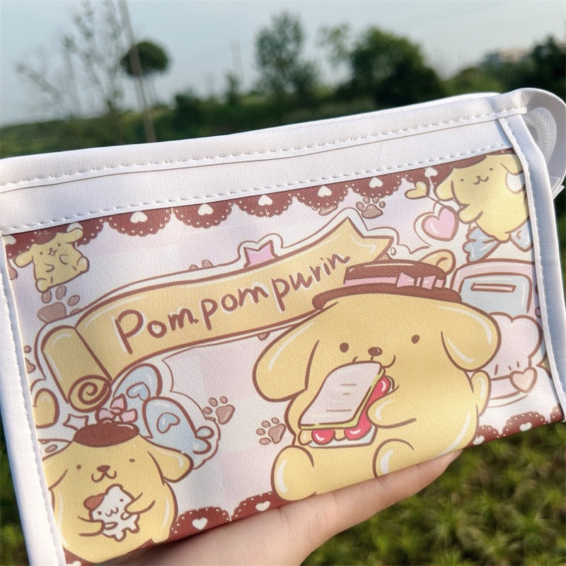 My Melody Cinnamoroll Kuromi Pom Pom Purin charming girl bag