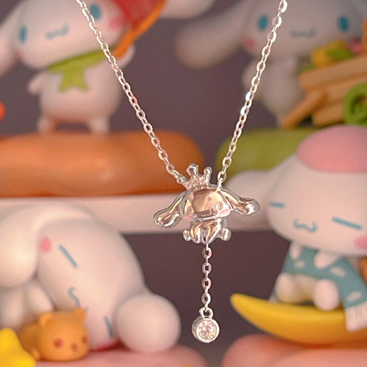 A0146 Strarry sky Cinnamoroll necklace