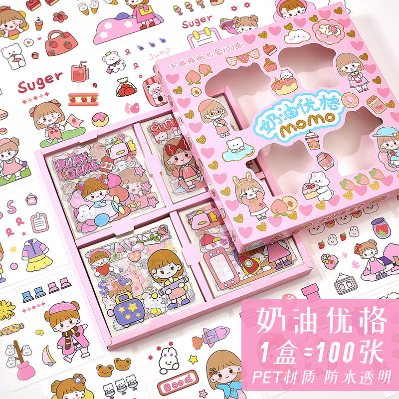 A0183 Momo stickers box 100 sheets