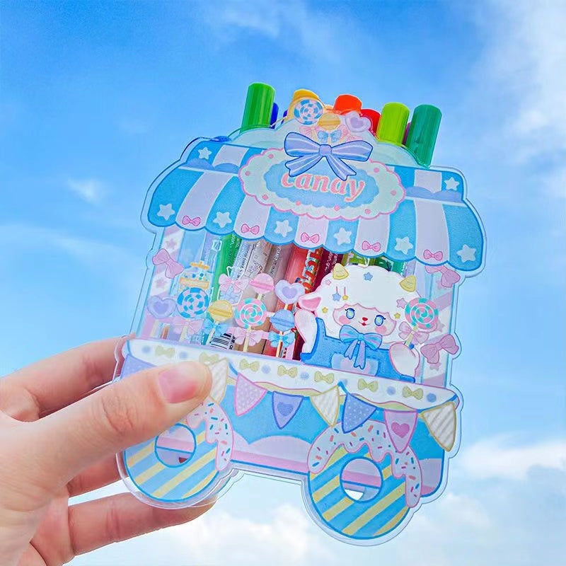 A0220 Dessert acrylic pen holder