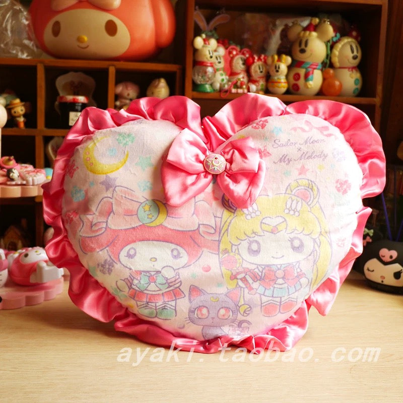 sailormoon girl and Melody heart pillow