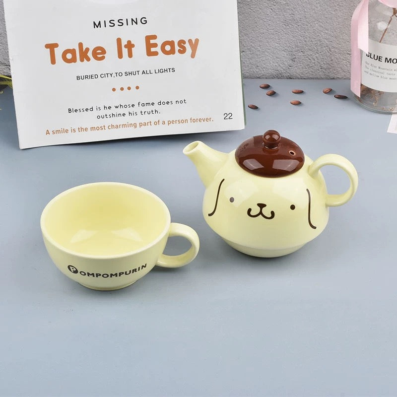 Pom Pom Tea Pot Set