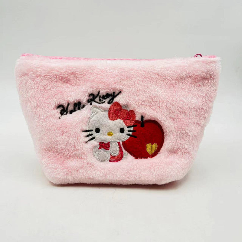 A0211 cute furry clear purse